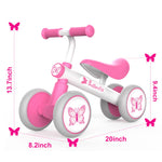 Baby Balance Bike 1 Year Old, Toddler Bike for One Year Old Girl Birthday Gift, 1-3 Years Toddler First Bike with No Pedal & Silence Wheels, Ride on Toy Gifts for 1 Year Old Girl