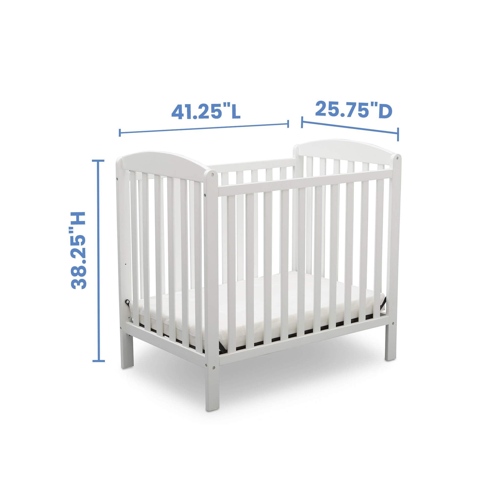 Delta Children Emery Mini Convertible Baby Crib with - Delta Children ...