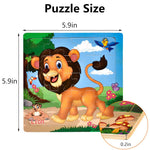 Chafin Puzzles for Kids Ages 3-5 Toddler Wooden Toys Montessori Learning Education Preschool Sets Games for Boy Girl 3 4 5+ Years Old, Pack of 6 (20 Pieces)