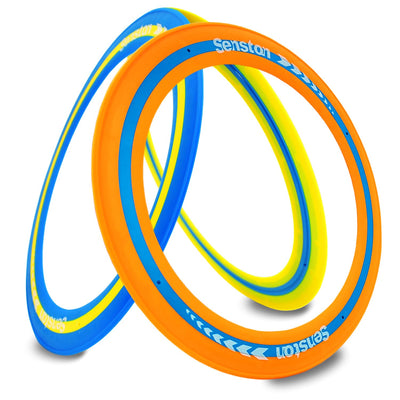 Senston Flying Discs Easily Catch and Throw Sports Disc 11 Inch Soft Flying Discss Colorful Flying Discs 3 Pcs for Pool Backyard Family Fun