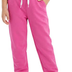 VOGRYE Girls' Sweatpants 3-Pack Soft Joggers with Pockets, Elastic Waist Athletic Pants for Kids Toddler School Sports