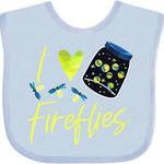 inktastic I Love Fireflies Baby Bib
