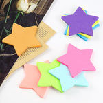 Yuntop 8 Color Star Shape Sticky Notes, 240 Sheets, Self-Sticky Note Pads for School Office Home
