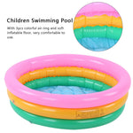 Kiddie Pool, Baby Water Pool in Summer Children Soft Inflatable Swimming Pool Bright Color Baby Basin Pool (S)