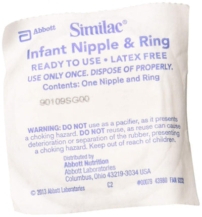 Similac Infant Nipple & Ring packaging with text and branding