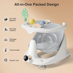 Baby Bath Seat for Babies 6 Months & Up - Bathtub Seats for Babies Sitting Up with Rinse Cup, Non-Slip, Comfortable, Infant Bath Essentials, Gray