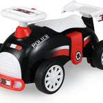 Costzon Toddler Ride On Toys, Foot-to-Floor Sliding Car with Steering Wheel, Music & Under-Seat Storage, Kids Push Ride-Ons, Baby Ride On Toys for Boys Girls 19-36 Months (Police Theme)