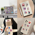 110Pcs Cute Anime Stickers, Cartoon PVC Movie Decals, Perfect for Laptop, Phone Case, Helmet, Water Bottle, Travel Case, Guitar, Ideal Gift for Adults