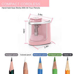 Aogwat Pencil Sharpener Electric Pencil Sharpener for Kids, Blade to Fast Sharpen, Suitable for No.2/School/Classroom/Office/Home (Pink)