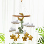 Wenqik Crib Mobile for Nursery Green Leaf Dragon Mobile Crib Forest Green Forest Shower Gift for and(Dragon)
