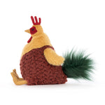 Jellycat Cluny Cockerel Rooster Stuffed Animal, 10 inches - Chicks & Chickens Plush Toy - Classic Children's Gift
