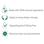 Munchkin® HYP03™ Diaper Rash Hypochlorous Acid Spray for Face and Body, FSA Eligible, Removes Rash-Causing Germs, Helps Promote Healing, Gentle for Sensitive & Eczema-Prone Skin, 3.4oz