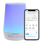 Baby Sound Machine, Momcozy White Noise Machine for Baby Sleeping with Night Light, Toddler Sleep Trainer 34 Soothing Sleep Sounds, Timer, App Remote Control, Personal Sleep Routine Alarm Clock(Blue)