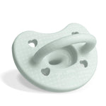Chicco PhysioForma Luxe Orthodontic Pacifier for Babies 0-6 Months, One-Piece 100% Soft Silicone, Supports Breathing, Textured Shield & Handle, Included Sterilizing Case, BPA Free, 2-Pack, Mint