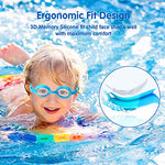 Starweh Kids Swim Goggles, 2 Pack Swimming Goggles No Leaking Anti Fog Kids Goggles for Boys Girls(Age 6-14), Blue & Yellow