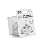 Comotomo Silicone Replacement Nipple, Fast Flow, 6+ Months, 2 Count