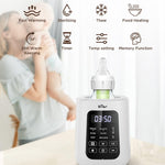 Bear Baby Bottle Warmer, Milk Warmer Breastmilk Bag Formula Fast Warming for New Born Baby Bottles, with Time Temp Control Automatic Shut Off at Home Use