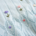 Baby Girls Cotton Cardigan Spring Autumn Thin Sweater Kids Long Sleeve Coat Top Sky Blue