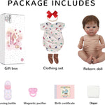 Lifelike Reborn Baby Dolls - 20 Inch Newborn Baby Doll with Realistic Veins, Handmade Reborn Doll with Weighted Soft Cloth Body, Real Life Baby Dolls Girl Gift for Kids Age 3+