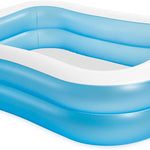 INTEX 58484EP Swim Center Inflatable Family Pool: 277 Gallon Capacity – 120" x 72" x 22" – Blue