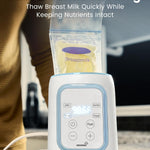 Grownsy Bottle Warmer, 8-in-1 Fast Baby Milk Warmer with Timer for Breastmilk or Formula, Accurate Temperature Control, Multifunctional Baby Bottle Warmers for All Bottles- Blue