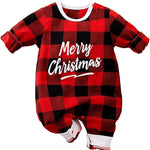 Hifot My First Christmas Baby Girl Boy Romper Newborn Clothes Long Sleeve Jumpsuit + Hat Infant Outfits Set