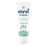 Vivvi & Bloom baby 2-in-1 face & body whip lotion on a white background