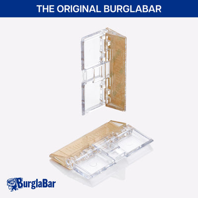 Burglabar 2 Pack Additional Security for Sliding Patio Doors,Sliding Glass Windows. and can be Used Child Safety.