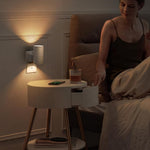 L LOHAS LED Night Light Plug in, Night Lights Plug into Wall, Light Sensor, 0-100LM, Soft White 3000K, Dimmable Night Light, Modern Nightlight for Hallway Bedroom Stairway, 2 Pack