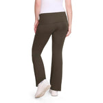 Motherhood Maternity Women's Full Length Roll Over Waist Lightweight Lounge Flare Pregnancy Yoga Pants, Deep Depths, Small