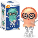 Dancing Jellyfish Baby Toy, Crawling Jellyfish Tummy Time Toy, Magic Dancing Music Crawling Toys for 3 4 5 6 7 8 Year Old Kids Boy Girl Birthday Gifts, Interactive Relax for Office Desk