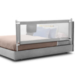 BABY JOY Bed Rail for Toddlers, 77'' Extra Long, Height Adjustable & Foldable Baby Bed Rail Guard w/Storage Pocket & Double Safety Child Lock for Kids Twin Double Full Size Queen King Mattress (Gray)