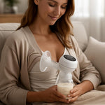 Hands-Free Electric Breast Pump – 4 Modes, 9 Suction Levels, Ultra-Quiet 35dB, Rechargeable, BPA-Free Silicone, Portable & Lightweight
