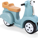 Step2 Ride Along Scooter Kids Push Car, Foot Powered Ride On Toy, Practice Balance with 4 Wheels, Made of Durable Plastic, Max Weight 40 lbs., For Toddlers 1.5-4 Years Old, Aqua