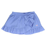RuffleButts Girls Swim Bow Skirt Cover-Up - Periwinkle Blue, 2T/3T
