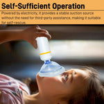 Automatic Choking Rescue Device,Anti Choking Device with 3 Inflatable Masks,Electric Airway Suction Device for Self Rescue,Choking Device for Kids and Adults,Choking First Aid Device