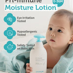 GOONGBE Pri-mmune Moisture Lotion - Korean Baby Body Lotion - Hypoallergenic Moisturizing & Calming Daily Moisturizer for Dry Skin - Fast Absorbing, Naturally Derived Non-Greasy Lotion, 11.8 oz.