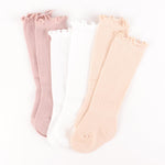 AQOKKA Baby Knee High Socks Kids Tube Long Boot Cotton Knit Stocking Infant Toddler Dress Socks for Boy Girl