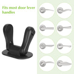 BiSiViO Child Proof Door Lever Lock, 2 Pack Door Locks for Kids Safety, Door Knob Child Proof, Baby Proofing, 3M Adhesive, Door Handle Child Proof, Baby Safety Locks for Toddlers (Black)