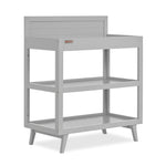 Dream On Me Fisher-Price Sanibel Changing Table in Pebble Grey, with a 3.7” Thick Changing pad and Two Sturdy Shelves
