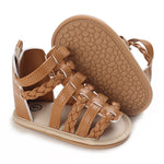 LAFEGEN Baby Boys Girls Summer Sandals 2 Straps Anti Slip Soft Sole Beach Infant Shoes Toddler First Walker Newborn Crib Shoes(3-18Months) 6-12 months infant 12 brown