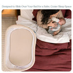 HALO® BassiNest® Lite – Breathable Baby Bassinet Slides Over Bed with Mesh Walls for Airflow & Visibility, Lowering Wall for Easy Access, Portable & Lightweight, Fits Most Beds