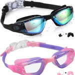 Aegend Kids Swim Goggles, Pack of 2 Swimming Goggles for Children Boys & Girls Age 3-14