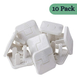 Bates- Outlet Covers Child Proof, 10 Pack, White, 3 Prong Outlet Covers