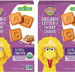Earth's Best Organic Cookies, Toddler Snacks, Oatmeal Cinnamon, Sesame Street Letter of the Day Cookies, 5.3 Ounce (Pack of 2)