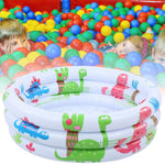 Round Inflatable Baby, Swimming Pool Portable Small Number Dies Toddlers Kiddie Pools Stamps and Children Little Pump Cartoon Dinosaur Indoor Outdoor for Kids Girl Boy