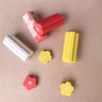 CrazyCharlie 8pack Kawaii Cherry Blossoms Cute Pencil Erasers Sakura Shaped Cylindrical Erasers Rubber for Kids Students