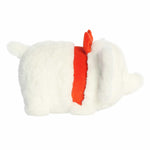 Aurora® Festive Spudsters™ Winnie White Elephant™ Stuffed Animal - Round Shape Makes for Comforting Cuddles - Perfect for Holiday Decorations or Gifts - 11 Inches