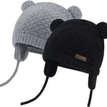 Duoyeree Kids Baby Hat Soft Warm Cable Knit Beanie Toddler Girl Fall Winter Hats