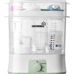 Growsi baby bottle sterilizer on a white background